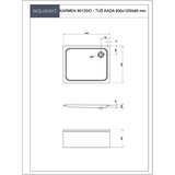 AQUAART tuš kada karmen 90120/O s oblogom 900X1200X200 | shoptok.hr