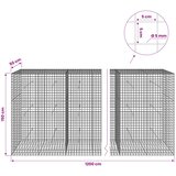  Gabion s 5 mm žicom i mrežom 5x5 cm 1200x50x150 cm | shoptok.hr