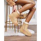 Resti Light brown women's boots a'la snow boots Kacecica | ePonuda.com