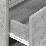 vidaXL Omarice z 2 predaloma 2 kosa betonsko siva 60x31x40 cm inž. les | Shoptok.si