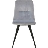 CARRYHOME STOL, kovina, tekstil svetlo siva | Shoptok.si