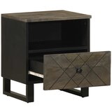 Maison Chic Nočna omarica - Nočna miza črna 40x33x46 cm trden mangov les, (21690326) | Shoptok.si