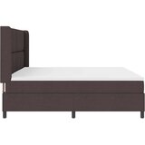  LED Box Spring Krevet Tamno smeđa 200 x 200 cm tkanina | shoptok.hr
