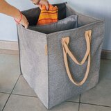 Rolser Siva tekstilna ko&amp;scaron;ara za rublje 71 l Laundry Hub Tweed duplo &amp;ndash; Slike