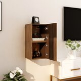 vidaXL Stenska TV omarica 2 kosa rjavi hrast 30,5x30x30 cm Cene