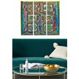 Wallity MDF132664946 multicolor decorative mdf painting (3 pieces) Cene