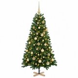 Umjetno božićno drvce s kuglicom 120 cm 150 LED lampica - 120 cm s LED žaruljama i zlatnim kuglicama | shoptok.hr