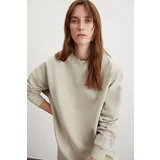 GRIMELANGE ALLYS Oversize Stone Color Single Sweatshirt.