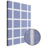  Slika - Lines and Symmetry - Expressive White Grid on a Blue Background 20x30 Premium Print | shoptok.hr