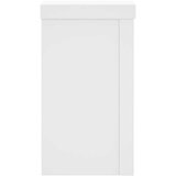 vidaXL Stojalo za rastline 2 kosa belo 10x10x18 cm inženirski les | Shoptok.si