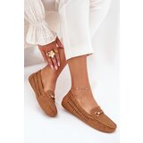 Boto Ladies Moccasins With Cutouts And Decoration Camel Kaydance | shoptok.hr