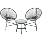 Molarem Home garnitura vrtnog namještaja - Mrežaste stolice + stol #2 | shoptok.hr