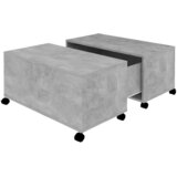  Stolić za kavu siva boja betona 75 x 75 x 38 cm od iverice | shoptok.hr