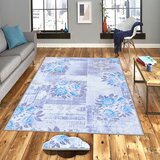 Conceptum Hypnose Tepih Eexfab953-1, Pravougaoni, 100 x 150 cm, Plavi | Eponuda.ba
