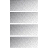  Stepenica Pravokutni 4 pcs Srebrno 100 x 40 cm Aluminij | Eponuda.com