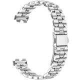 INF združljiv z huawei band 8/9/10: eleganten jeklen biserni zapestnica silver, (5000116478) | Shoptok.si