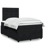 vidaXL Box spring krevet s madracem crni 120 x 200 cm baršunasti | shoptok.hr