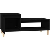  Stolić za kavu crni 100 x 50 x 45 cm od konstruiranog drva | shoptok.hr