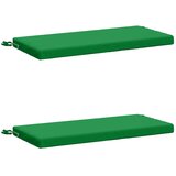  Jastučići za klupe - 2 dijela SOEST 2 kom. 100% poliester - Zelena 60 x 40 x 5 cm Poliester | shoptok.hr