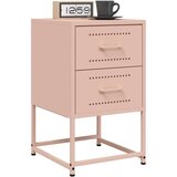 vidaXL Nočna omarica 2 kosa roza 36x39x60,5 cm jeklo | Shoptok.si