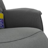  Masažni naslonjač od tkanine s osloncem za noge tamnosivi | shoptok.hr