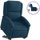  Električni naslonjač na podizanje plavi baršunasti | Eponuda.com