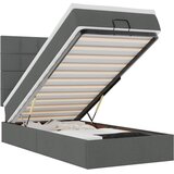  Otomanski okvir kreveta s madraca tamnosivi 90x190cm tkanine | shoptok.hr