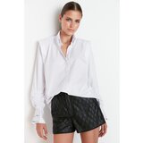 Trendyol X Sagaza Studio White Drawstring Shirt | shoptok.hr