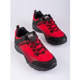 DK Men's trekking shoes on a thick sole red Cene