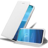 Cadorabo Ohišje, združljivo z Samsung Galaxy S10 4G v klasično srebrno - Zaščitni ovitek z magnetnim zapiranjem, stoječo funkcijo in režo za kartice, (20551941) | Shoptok.si