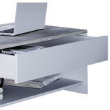 MID.YOU klubska miza tindus, bela, beton | Shoptok.si