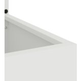 vidaXL Vrtni Sadič s Dekorativnom Pločom Bijela 50 x 140 cm | shoptok.hr