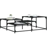  Stolić za kavu Crni hrast 107 x 107 x 40 cm Konstruirano drvo - Crni hrast 107 x 107 x 40 cm | shoptok.hr