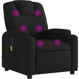 vidaXL Masažna fotelja za odmor, crna tkanina | shoptok.hr