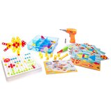  Kreativni set odvijač, bušilica, vijci, kockice, 261 element | shoptok.hr