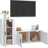  2-dijelni set TV ormarića bijeli od konstruiranog drva | shoptok.hr