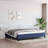  Posteljni okvir modra 200x200 cm blago, (20684222) Cene