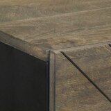  Komoda crna 40x33x75 cm Puno drvo Mango | shoptok.hr