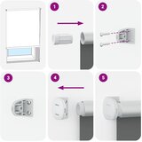 Rolo zavjesa Blackout svijetlo siva 80x210 cm Širina tkanine | shoptok.hr