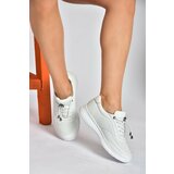 Fox Shoes P540502403 Women's Sneakers From White Genuine Leather cene