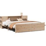  Knjižna postelja brez vzmetnice 180x200 cm trdna borovina | Shoptok.si