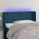  LED uzglavlje tamnoplavo 83x16x78/88 cm baršunasto | shoptok.hr