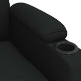 Masažna fotelja od tkanine crna | Eponuda.com