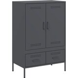  The Living Store Visoka omara antracit 68x39x101,5 cm hladno valjano jeklo - Visoka Omara, (21495619) | Shoptok.si