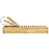 In Vrtni ležalnik z mizico in blazino impregnirana borovina | Shoptok.si