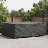 vidaXL Prevleka za zunanje pohištvo Črna 300 x 250 x 70 cm 600D | Shoptok.si