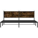 vidaXL Metalni okvir kreveta bez madraca boja hrasta 193x203 cm | shoptok.hr