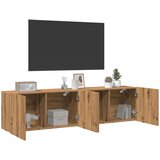 vidaXL Stenske TV omarice 2 kosa artisan hrast 80x30x41 cm | Shoptok.si