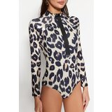 Trendyol Leopard Patterned Zipper Detailed Swimsuit | ePonuda.com