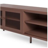 Marckeric Bordo rdeča kovinska TV omarica 160x50x35 cm Fayna – | Shoptok.si